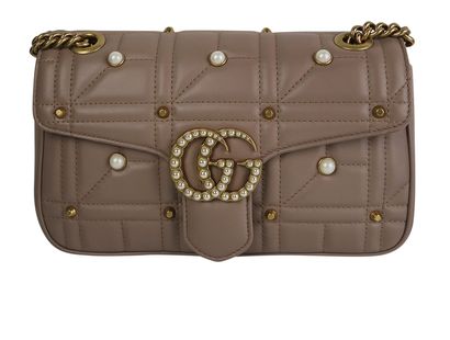GG Marmont Pearl Shoulder Bag, front view